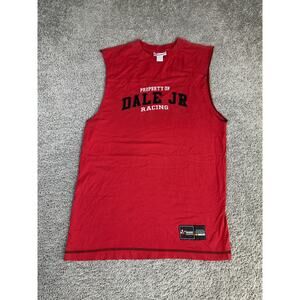 Dale Earnhardt Jr Shirt Mens L Red NASCAR Racing Sleeveless Chase Authentics
